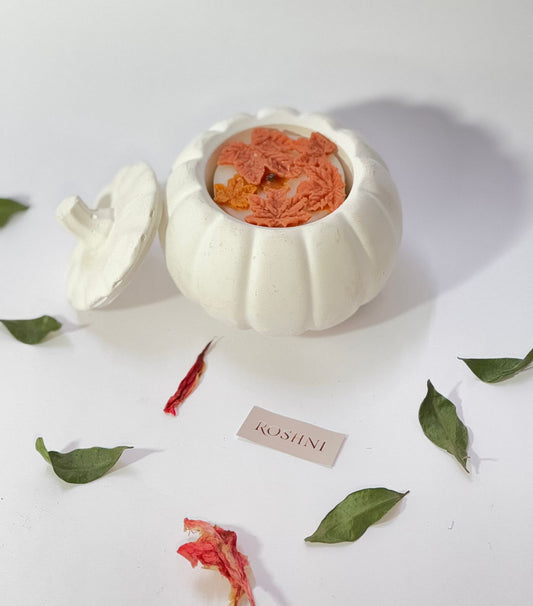 Roshni Pumpkin Jar Candle